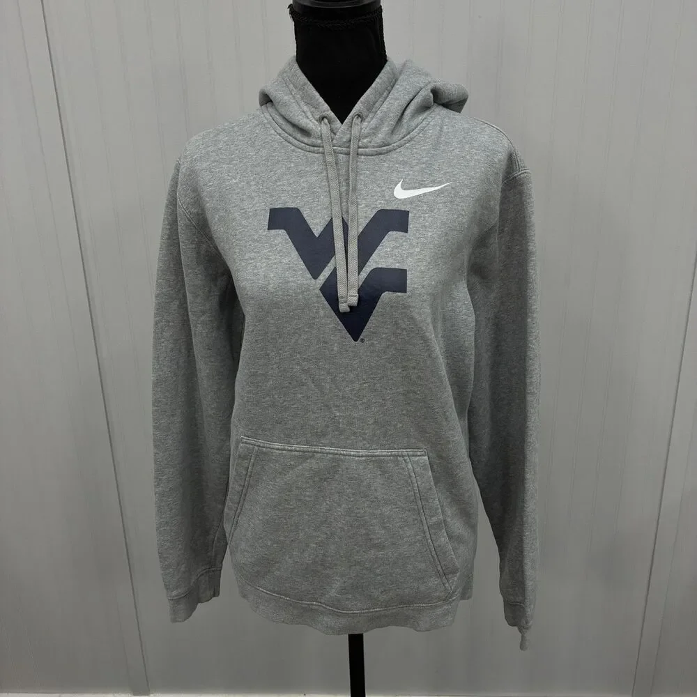 Nike Women's Medium Gray NCAA West Virginia Mountaineers Pullover Hoodie